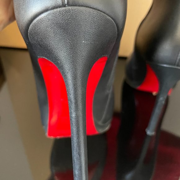 Authentic Christian Louboutin Tall Black Boots 36 - Picture 7 of 9